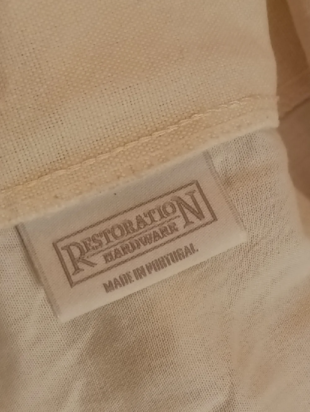 Restoration Hardware California King Linen/Cotton Duck Bed Skirt 14